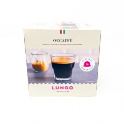 Кафе капсули OCCAFFE Lungo съвместими със система Dolce Gusto, 16 бр.